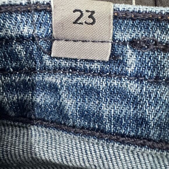 Citizens of Humanity Rocket High Rise Skinny Jeans 23 Light Wash Raw Hem Crop - Picture 3 of 10